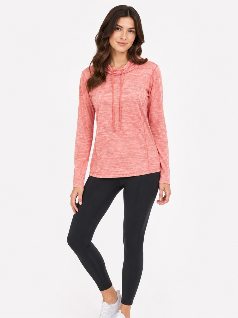 Columbia Long Sleeve Hoodie, Size Large, Pink Orange